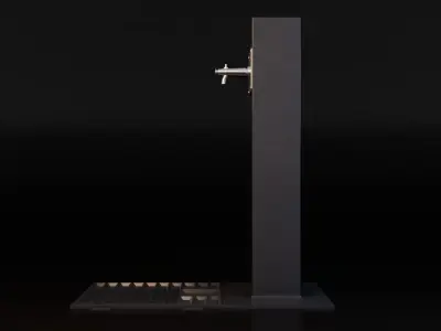 Drinking Fountain Low-poly 3D model