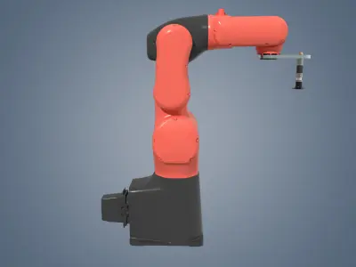 industrial robot arm Low-poly 3D model Low-poly 3D model purchase