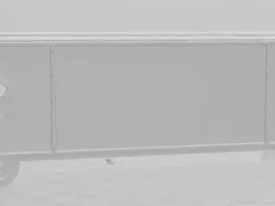 Passenger Train 3D model