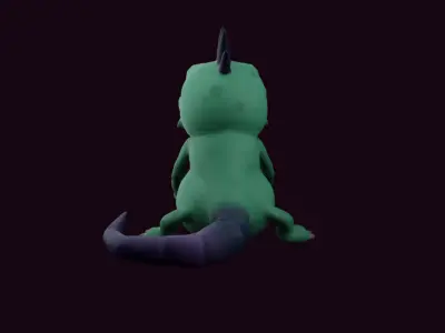 iguane Free low-poly 3D model