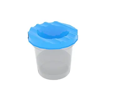 Writing Brush Cups 3D model