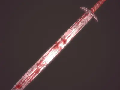 Sword PBR Low-poly 3D model