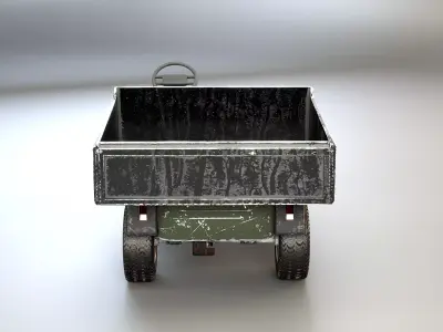 UTV Farm Cart - Used 3D model