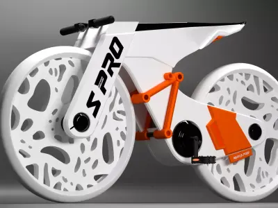 Futuristic Bicycle 3D model purchase