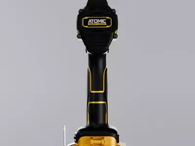 High-Detail DeWalt Cordless Drill Driver 3D model