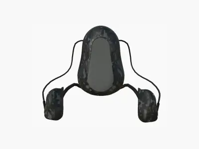 Jetpack H09 Black Camouflage - SciFi Character Design Low-poly 3D model