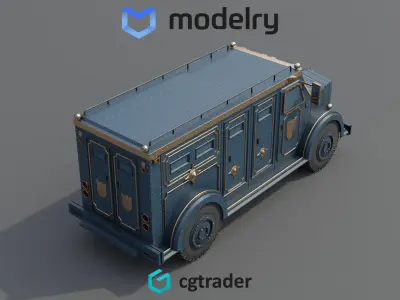 Cash Transport Vehicle 3D model get