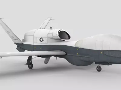 Northrop Grumman MQ-4C Triton 8K Drone 3D model