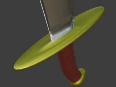 Scimitar sword Free 3D model
