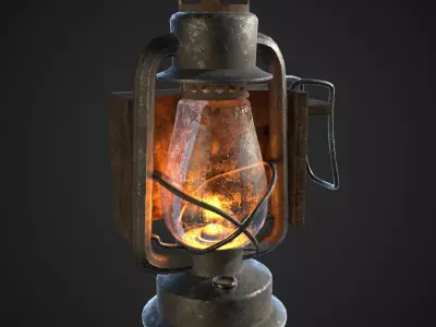 Village lantern Free 3D model