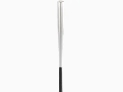 Steel Baseball Bat Set Low-poly 3D model