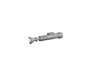 Lightsaber star wars weapon 3D print model