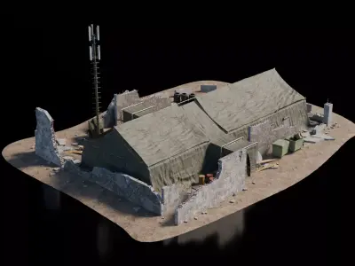 Warzone - HQ Tent 3D model