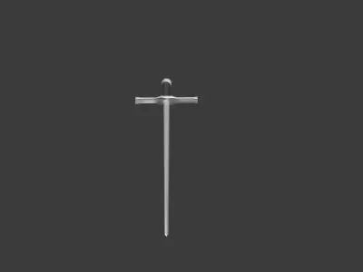 Konchar Sword 3D Model Low-poly 3D model