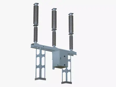 Disconnector 145 kW Low-poly 3D model