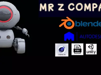 MINI ROBOT Low-poly 3D model purchase