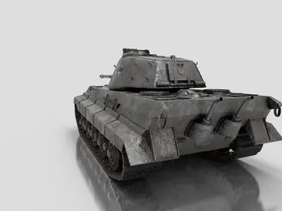 Tiger II Tank WW2 3D model