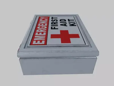 First Aid Box Low-poly 3D model