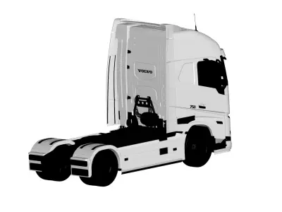 volvo fh16 3D model by truck-3d