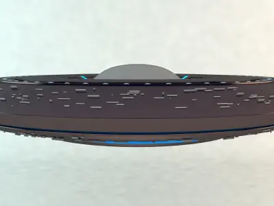 Spaceship - UFO Low-poly 3D model