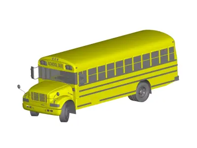 School Bus 3D model V2