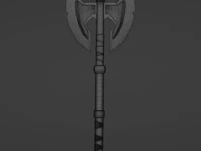 Old Axe Battle 3D model