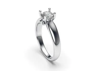 solitaire with ring sizes  8 part S98 3D print model