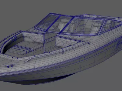 Sea Ray 180 1992 Bowrider Boat  Detailed 3D Model 3D model