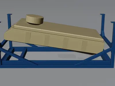 Sifting Sanitization Machine Low-poly 3D model