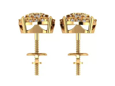 Antique Round Earing 3D print model