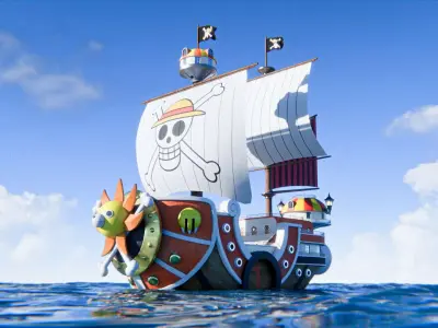 Thousand sunny 3D model purchase