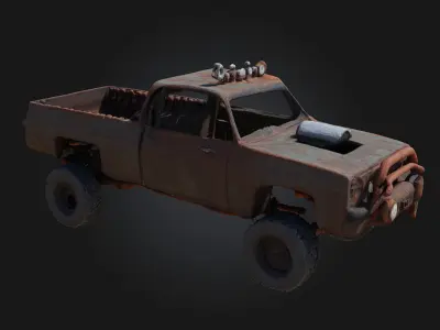 Rusty Off-Roader  The Ultimate Survivor of Rugged Terrain 3D model
