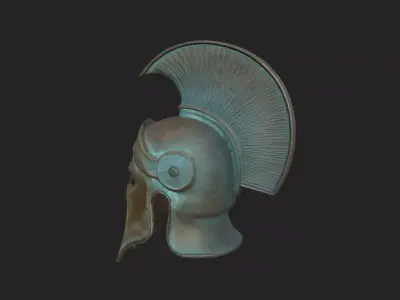 medieval helmet 3D Model 001 Low-poly 3D model