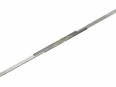 Double sword 10 Low-poly 3D model