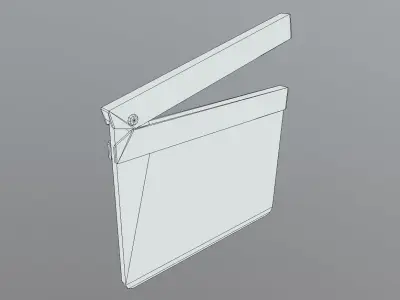 Movie Clapperboard Low-poly 3D model