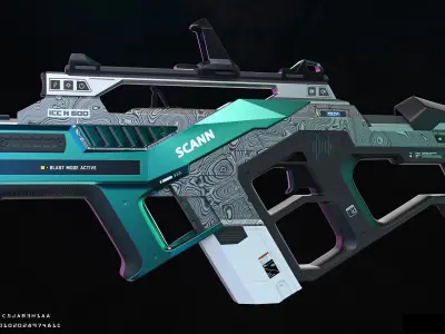 SCANN Weapon Concept Free low-poly 3D model