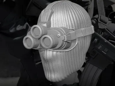 Night Commando Head 3D printable File 3D print model purchase