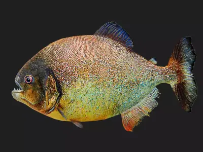 Redpiranha Low-poly 3D model