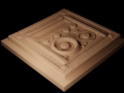 Radio CNC 3d Print High Relief Sand Casting 3D print model