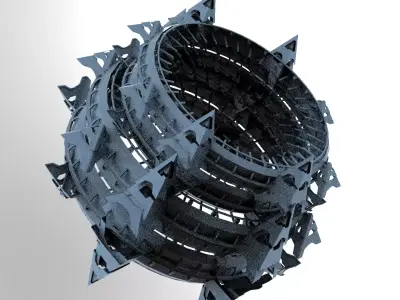 Sci Fi Fusion Tower Shard 3 3D model