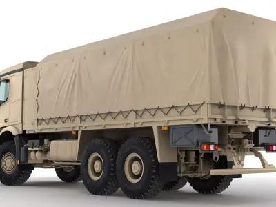 Mercedes Army Truck 6X6 3D model