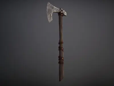 Celtic Axe Low-poly 3D model