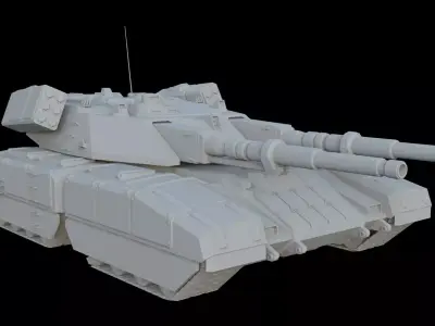 Mammoth Tank  - Fun Model Low-poly 3D model