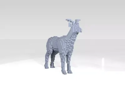 Deer Voxel 3D model