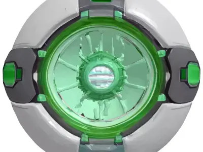 SciFi Energy Core Sphere 3D model
