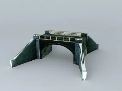 Railing Bridge Free 3D model