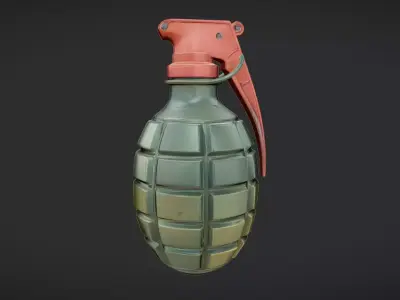 military hand grenade 3D model purchase