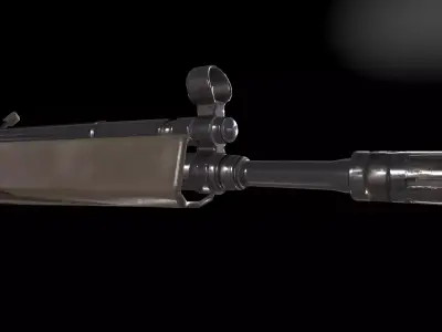 HKG3 Rifle  Low-poly 3D model