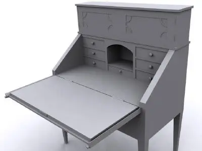 Antique Desk 3D model
