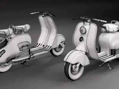 Lambretta 125 LD 3D model